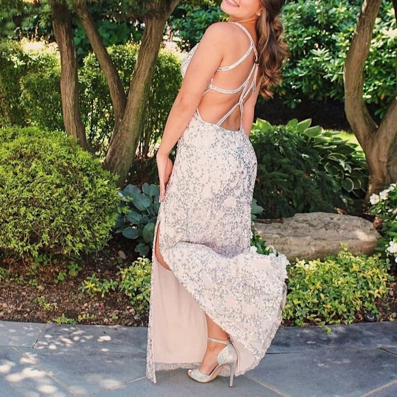 Sequin Prom Dress - Picture 1 of 6